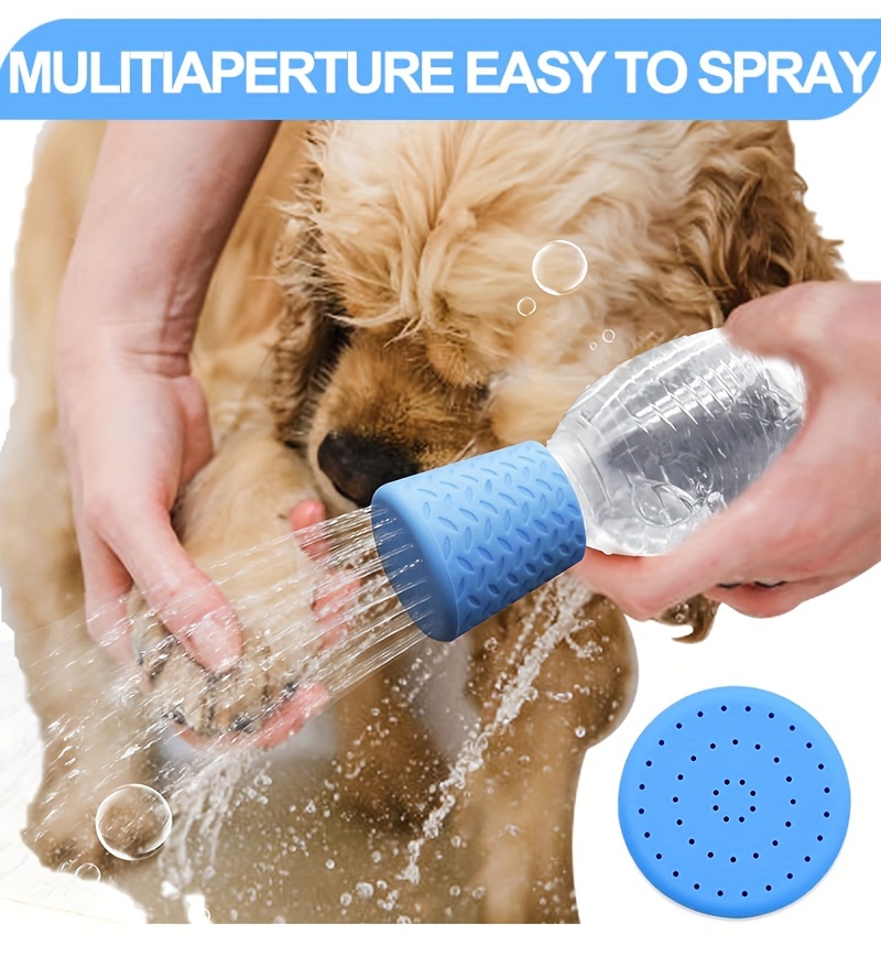innovative silicone pet shower head portable pet cleaning shower nozzle multifunctional dog bathing and outdoor drinking accessory silicone shower head dog shower spray head silicone pet shower head outdoor pet cleaning supplies Product details 4