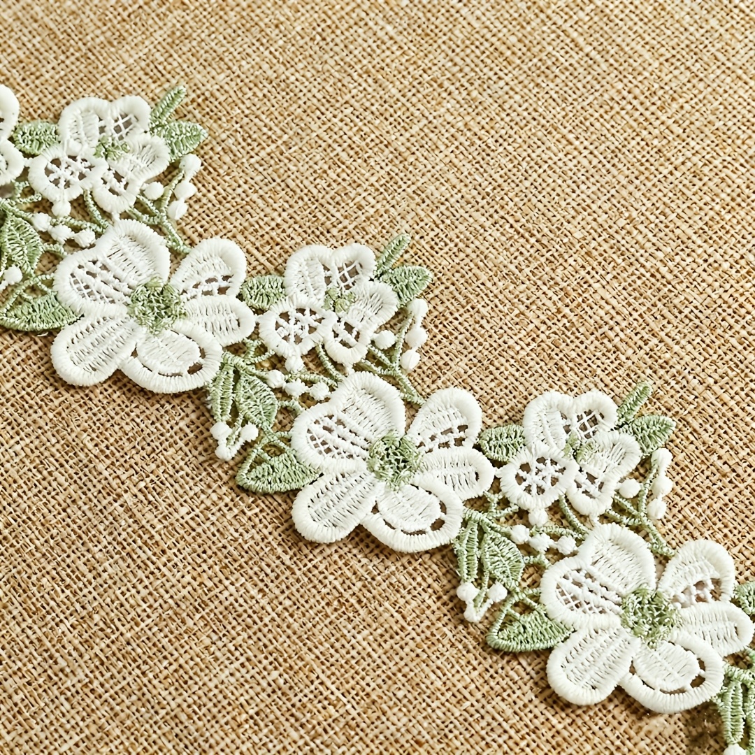 E-shop /72 Zoll, Mehrfarbige Spitzenbesatz Zusatzmaterialien Lösbare Blume Handgemachte Dekoration Kante Kleidung Hut Quasten Materialien Farbige