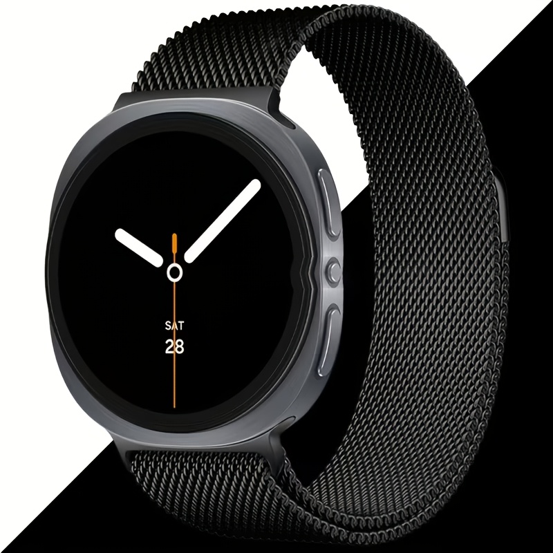 TEMU Milanese Metallo per for Samsung for Galaxy Watch 8 44mm e 40mm, Cinturino Magnetico Regolabile Traspirante per Smartwatch for Galaxy Watch 8