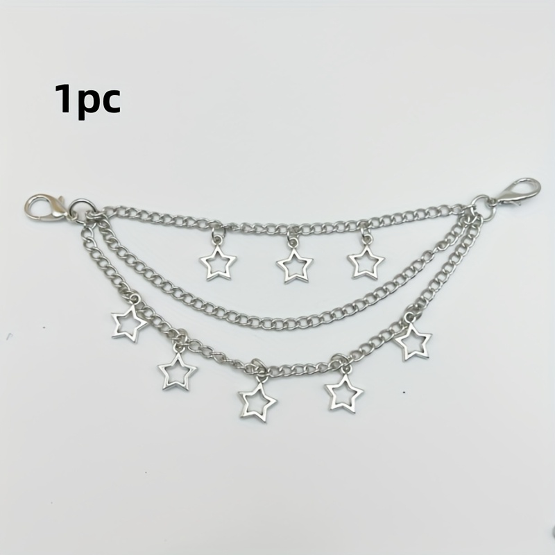1pc Star Pendant Shoe Chain, Y2k Shoe Chain, Suitable For Gifting
