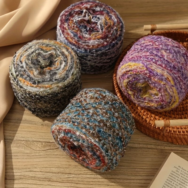  Rosa Crochet tejer hilo de algodón hilo de algodón suave  caliente hilo accesorio hilo DIY suéter bufanda guantes hilado 3.53 oz :  Arte y Manualidades