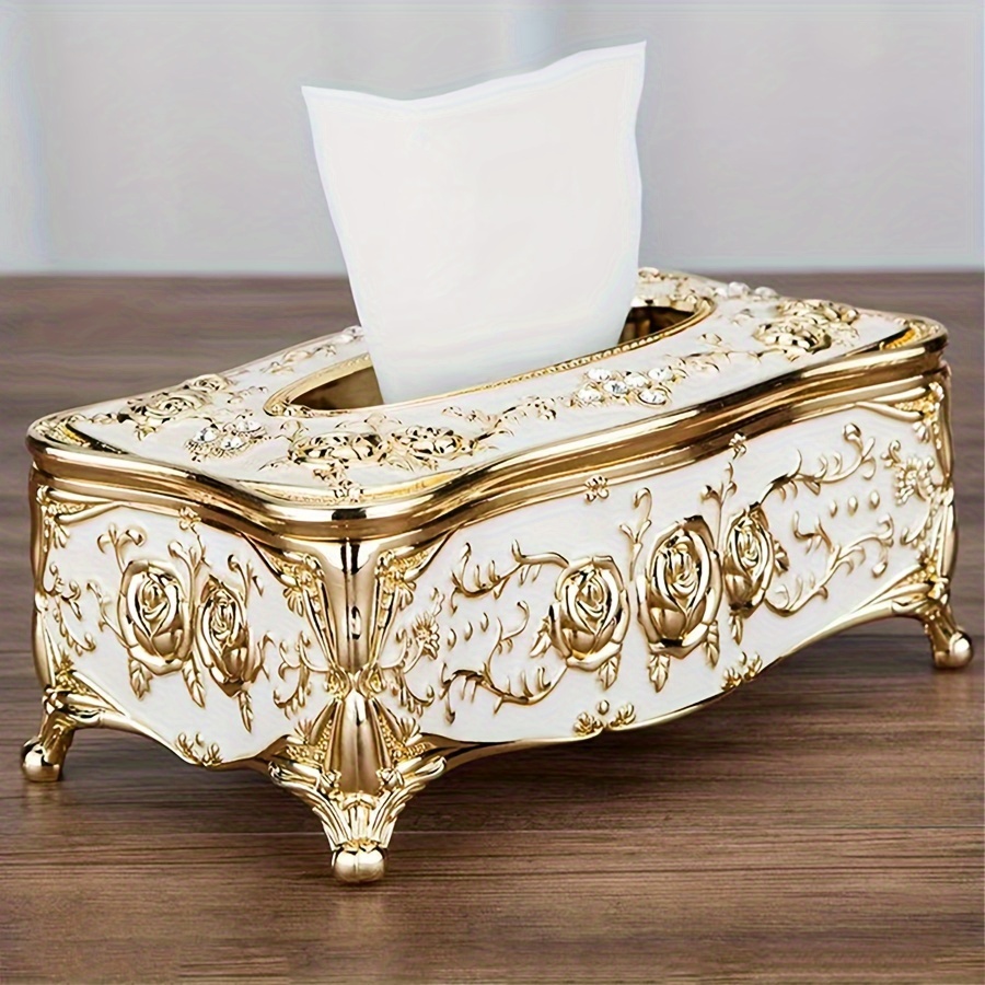 

1pc Romantic Tissue Box, -end Ktv Bar, Restaurant Extraction Box, Kitchen, , Bedroom, , Desktop Decoration Accessories Plastic Drawer Box