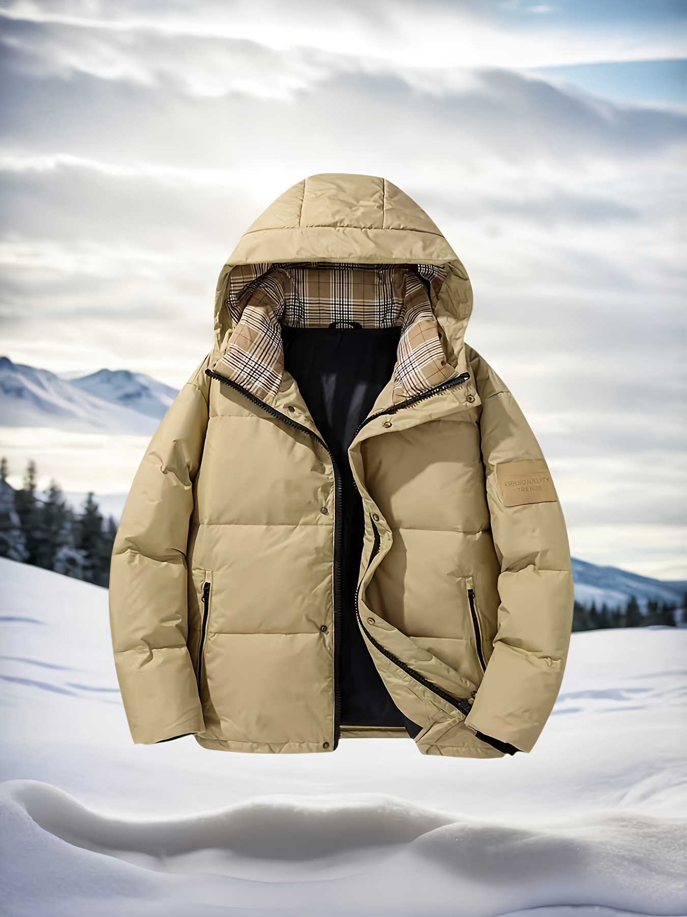 Men's Stylish Hooded Down Jacket for Winter