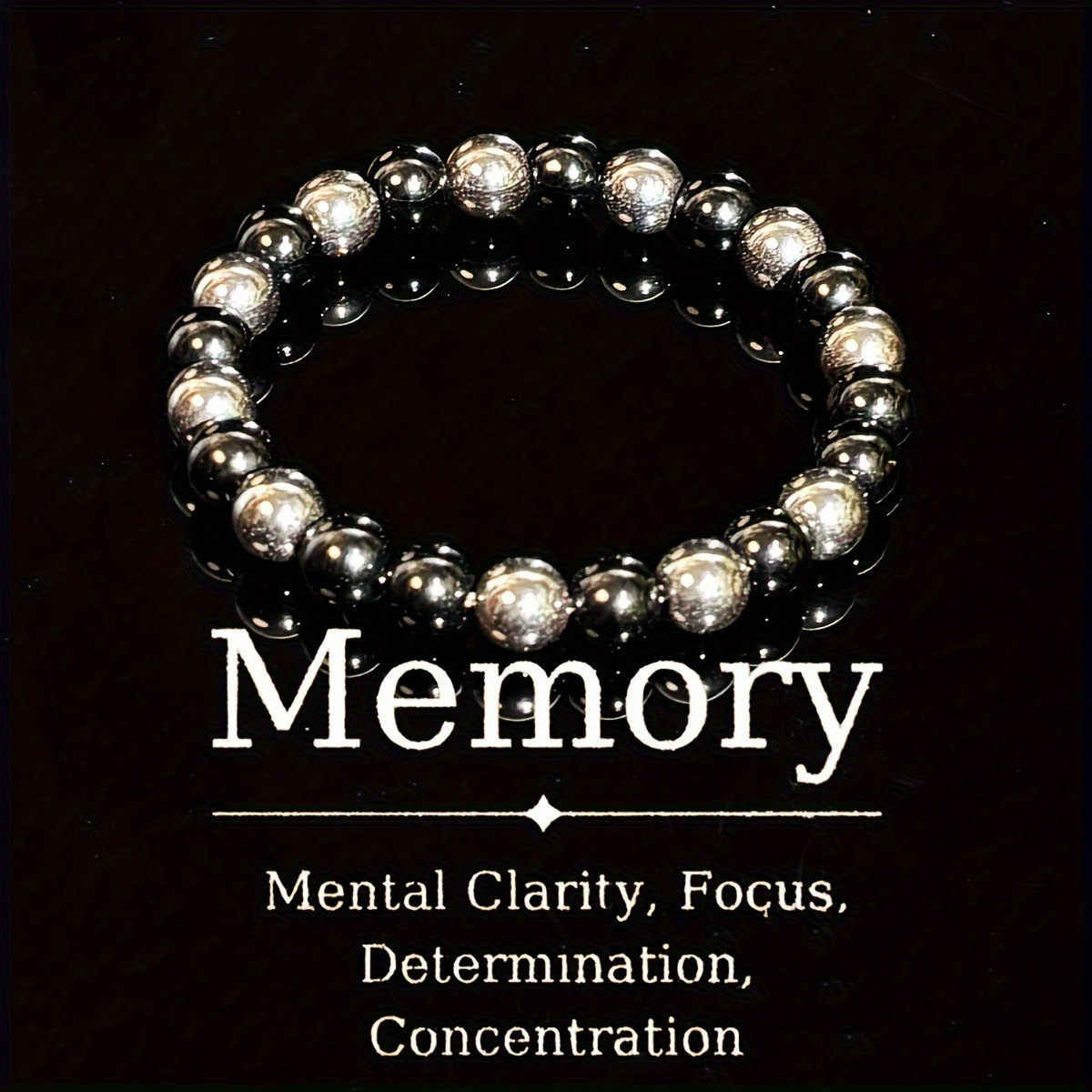 

1pc Improves Memory And Mental Clarity, Suitable For Men And Women, Great Jewelry Gift For Wear