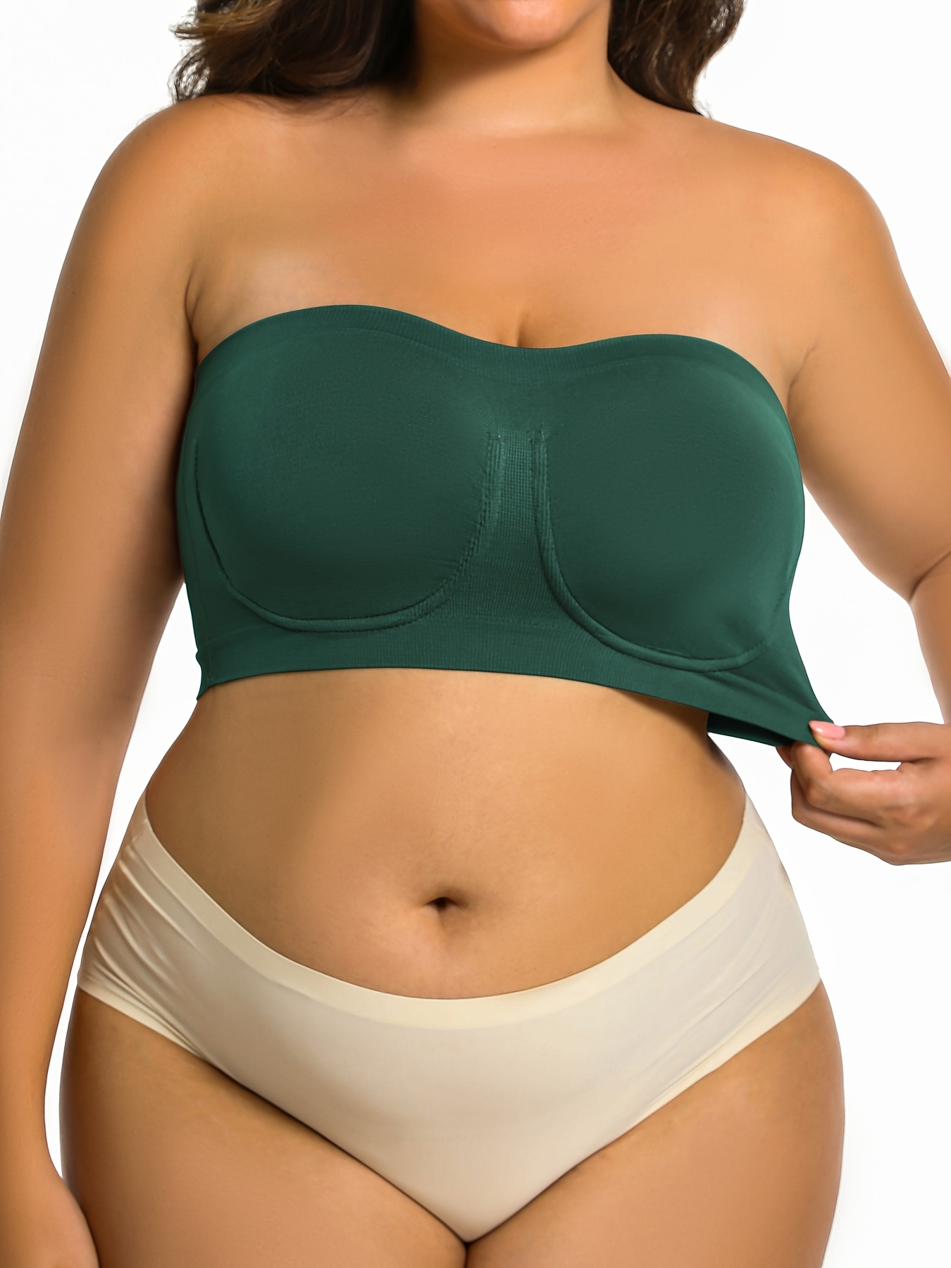 1pc womens plus size sports bra elastic soft and comfortable fabric no underwire   suitable for   and casual wear