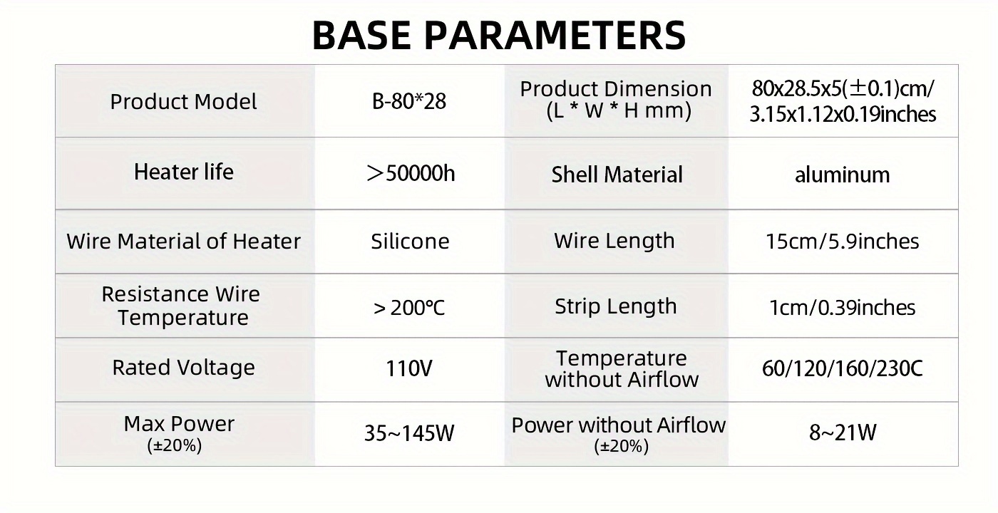   ptc   plate 110v ac   insulated   temperature ceramic thermostatic heater with aluminum shell miniature heating tool for 3d printer 3 15x1   details 2