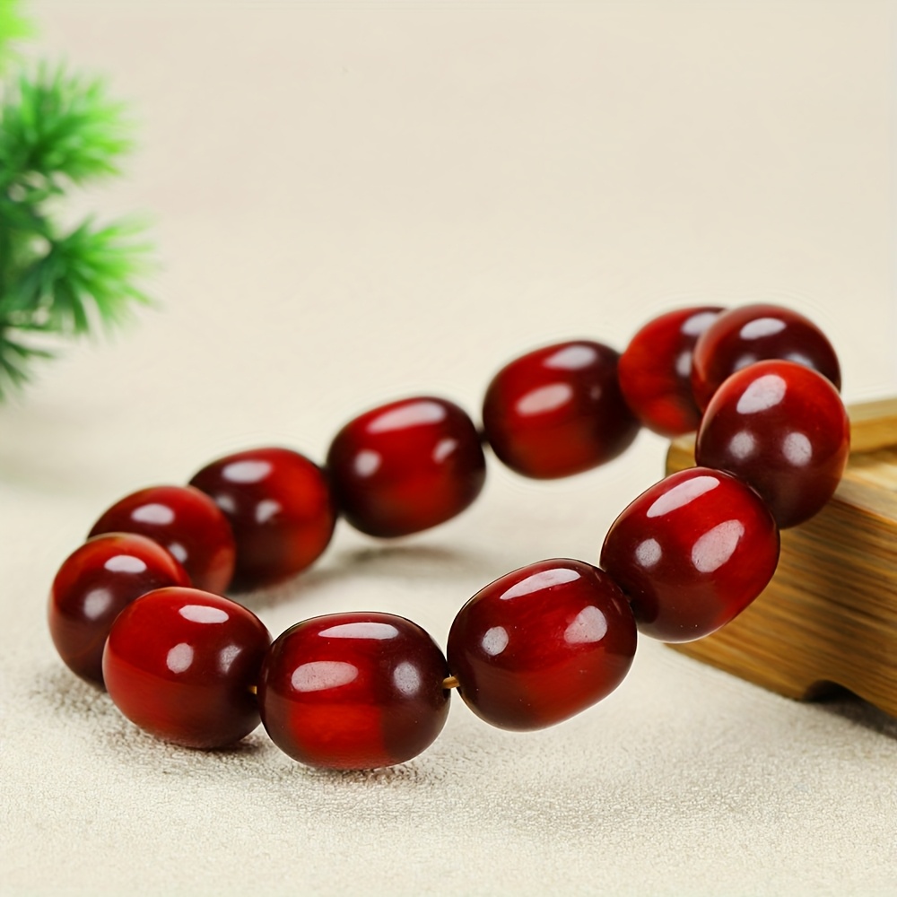 Fashionable Bohemian Oval Bead Bracelet for Men