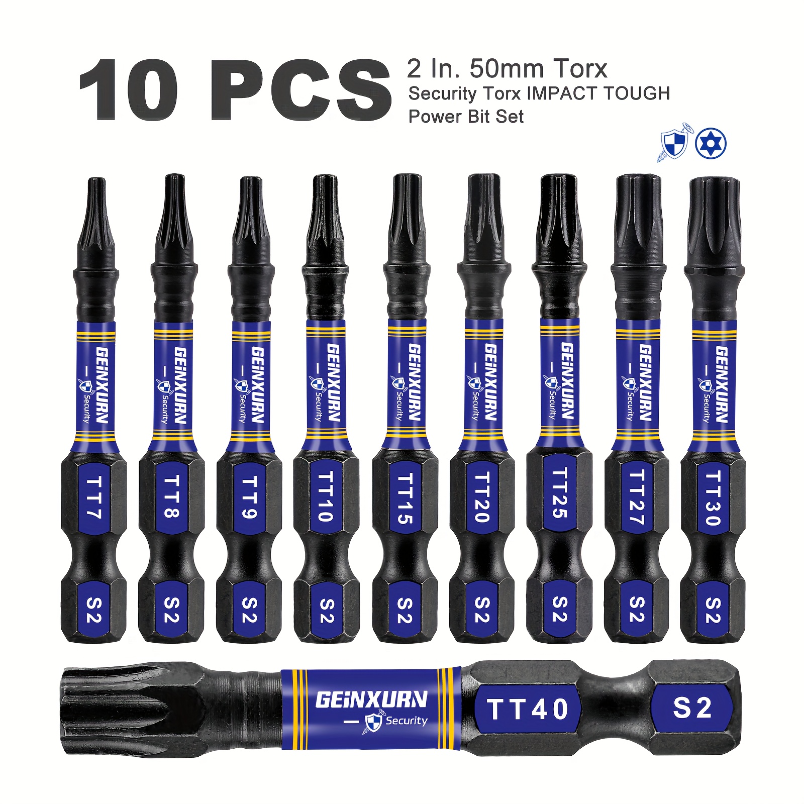 

[top-rated] 10/11/16/17pcs 1"-25mm Torx Impact Bit Set