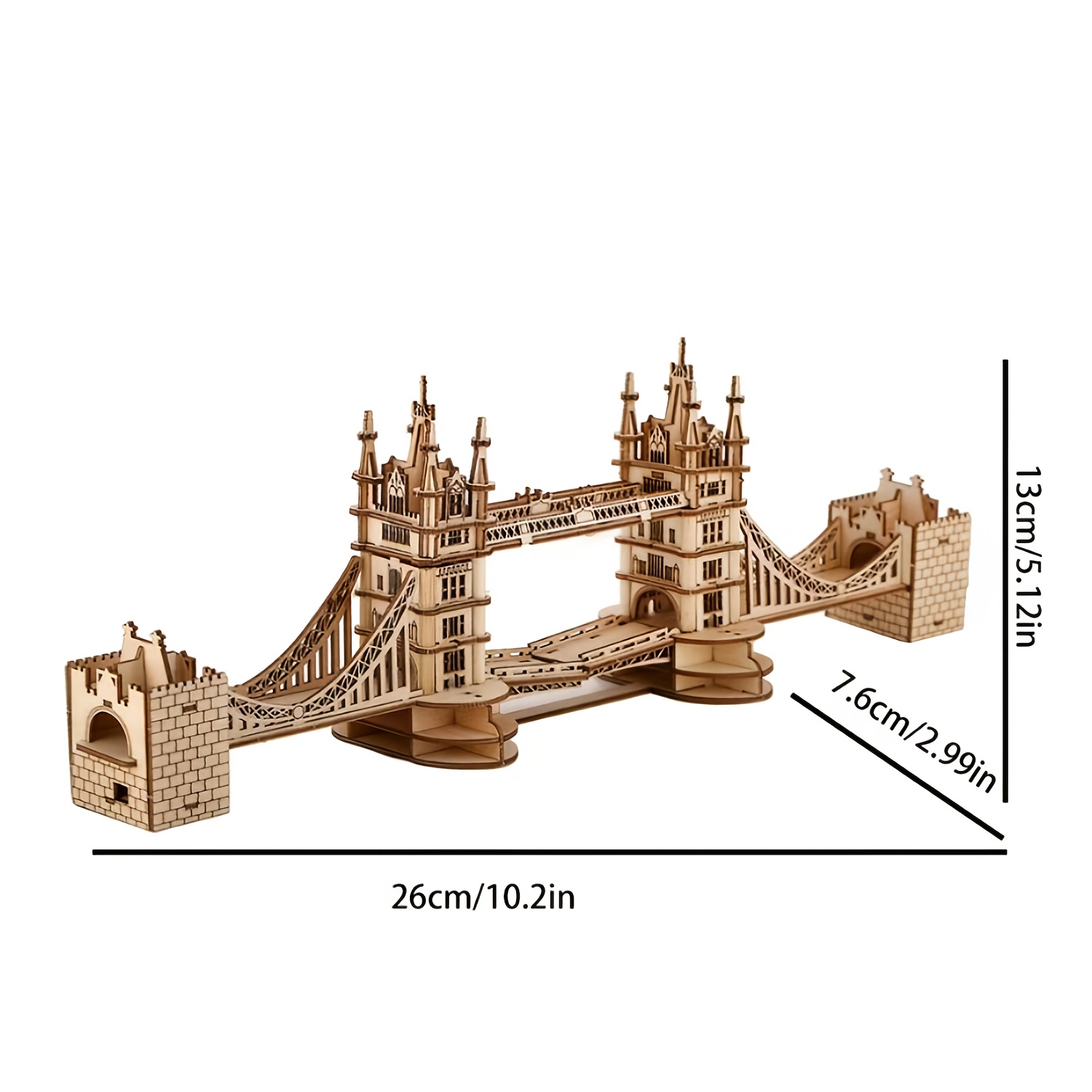 3d Model London Bridge Wooden Puzzle Holiday Gift