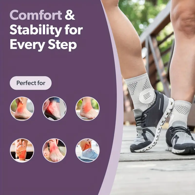 premium ankle compression socks compression sleeves with arch and ankle support open toe design neuropathy socks elastic brace for daily wearing and outdoor activities Product details 6