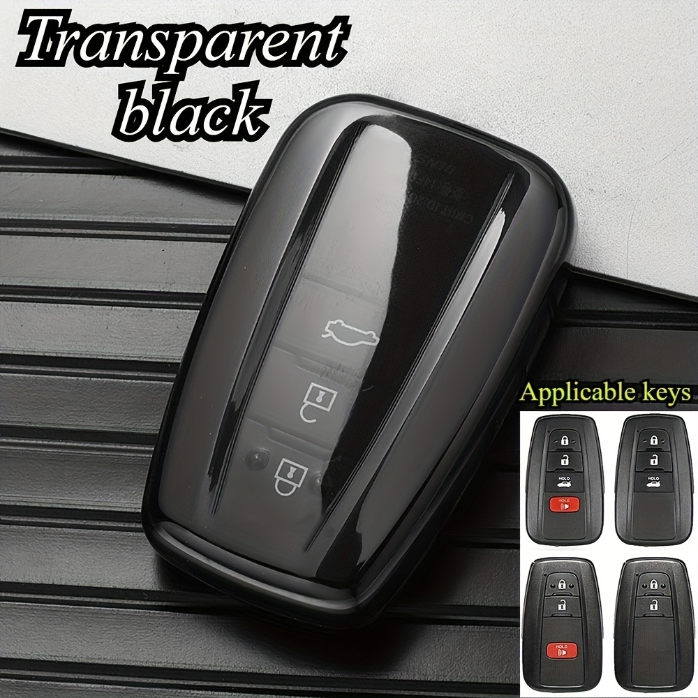 Car Key Case Protector Soft Tpu Key Shell Cover Auto Accessories For Prius Camry Corolla C-hr Chr Rav4 2018 2022