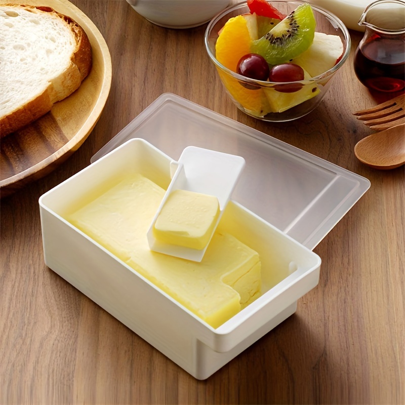 

1pc Butter With Lid, Butter Sealed Storage Box With Lid, Butter Chocolate Packaging Box Butter Cheese Cheese Refrigerator Storage Box, Supplies (roughly 200g Of Butter )