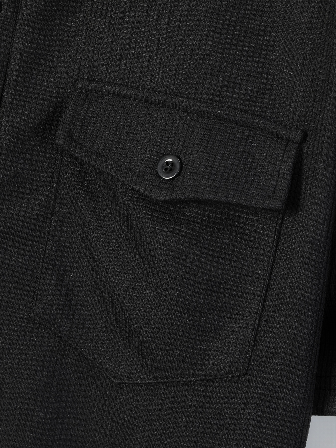 Men's 2pcs Set, Solid Color Minimalist Black Button-Up Short Sleeve Shirt with Two Pockets and Collar + Drawstring Waist Pants, Men's Spring/Summer Casual Vacation Daily Wear