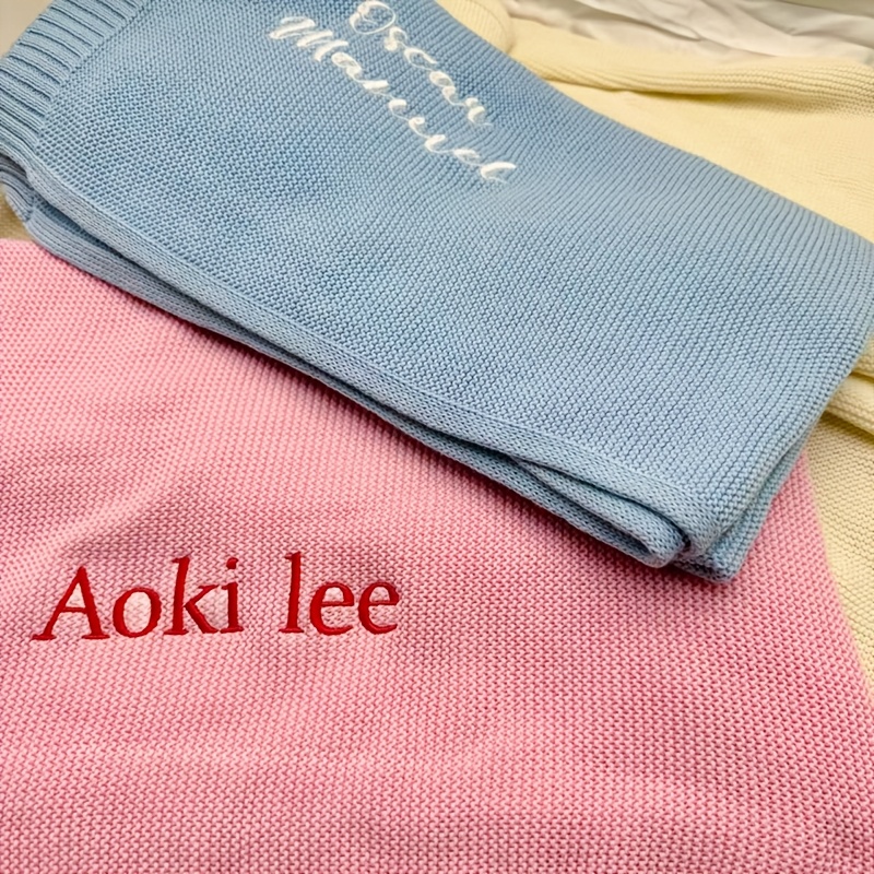 Custom Embroidered Blanket, Soft and Durable, Machine Washable