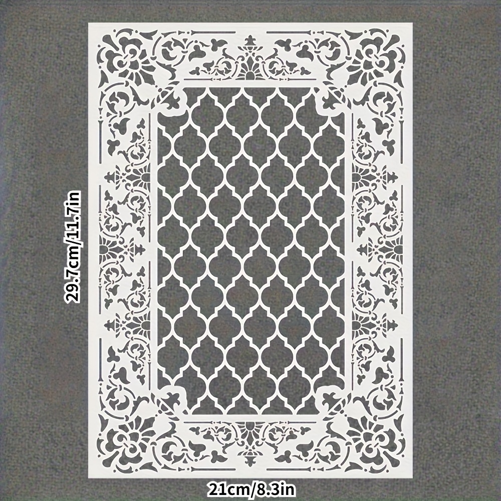 1pc Pattern Painting Template For Tracing, Filling, Creative Mural Spraying Decoration, Graffiti Spray Template, Reusable And Easy To Clean
