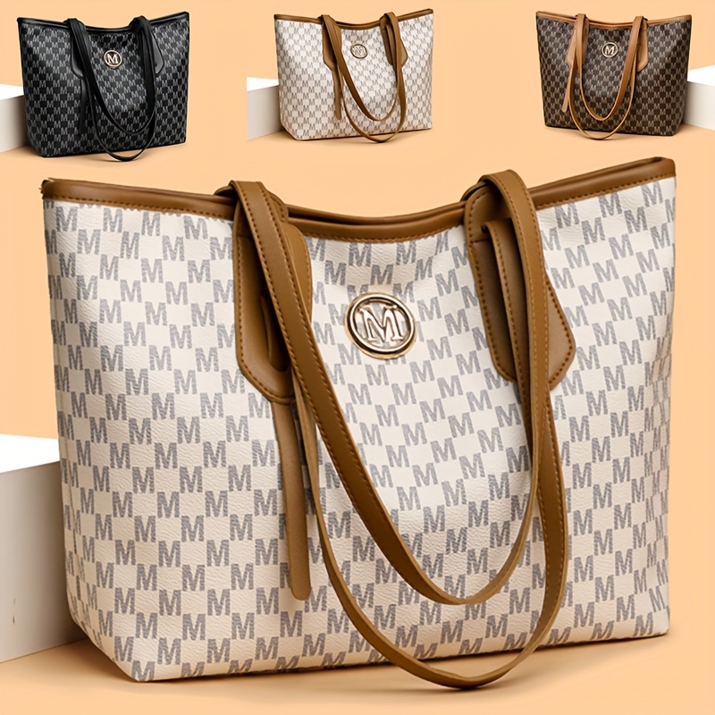 【特価】Felisi checkered pattern tote bag Amazon.com: Gen Z Yellow and White Check Checkerboard