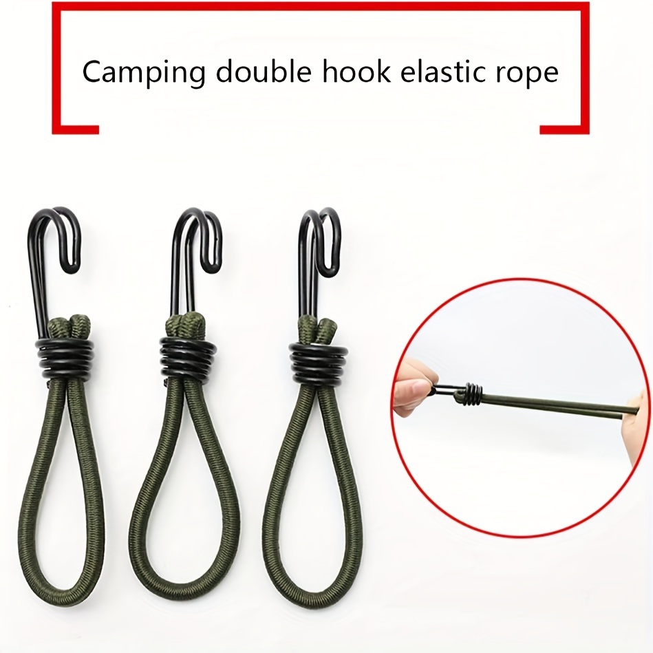 Elastic Rope Hook Outdoor Tent Elastic Rope Buckles Awning - Temu