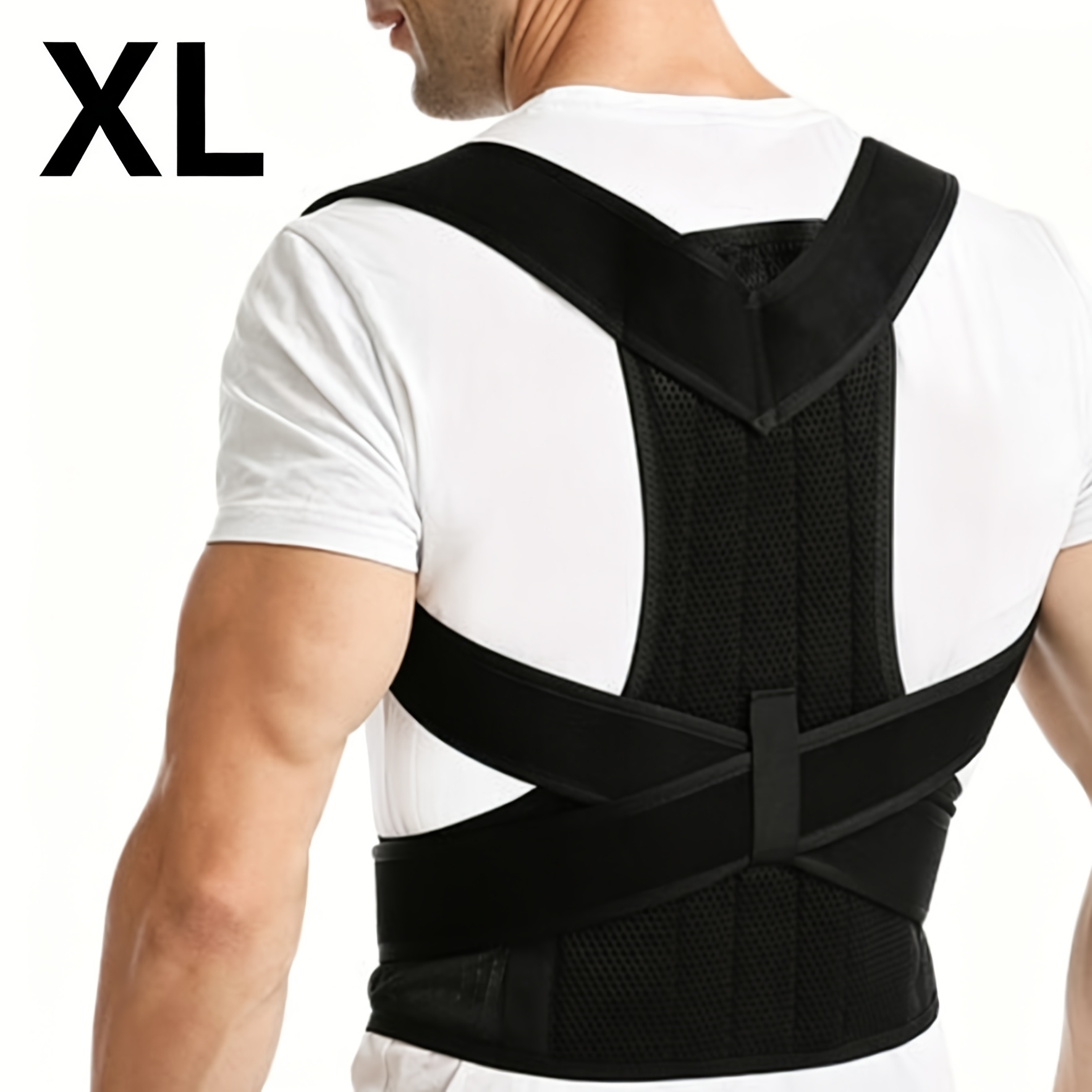 Lingpeng Magnetic Posture Support - Adjustable Back Support Brace For Adults & , Improves Hunchback, Straightens Shoulders, Eases & Muscle, Posture Improvement Aid | Brace | Back Brace