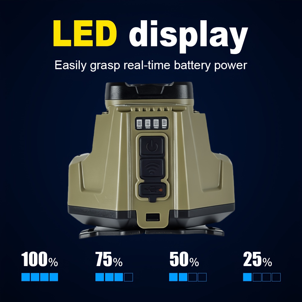 2pcs Square Anti-Collision Induction Headlights, USB Rechargeable
