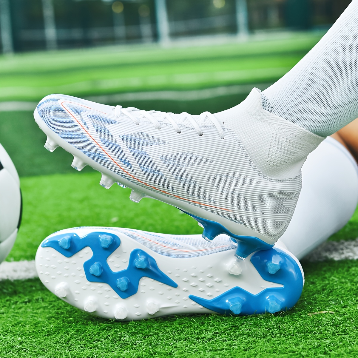 Zapatillas de Fútbol, Nuevas 2025, Profesionales para Competición, Antideslizantes, Entrenamiento al Aire Libre, Tacos AG, Corte Alto, para Hombres, Mujeres, Estudiantes y Adultos