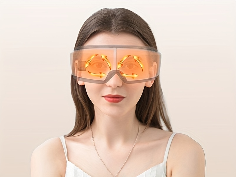 NVNV Massageur Oculaire Portable Intelligent 4D avec Pneumatique & Vibration, Chauffage, Musique & Modes Multiples pour un Massage Indolore - Adapté aux Yeux, Visage, Temporaux, Front - Idéal pour les Travailleurs de Bureau et les Mamans