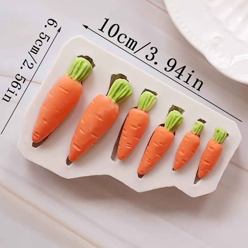 Image of Cute Rabbit And Carrot Pattern Silicone Mold Fondant Mould Cake Decorating Tools Chocolate Gumpaste Molds, , Kitchen Gadget