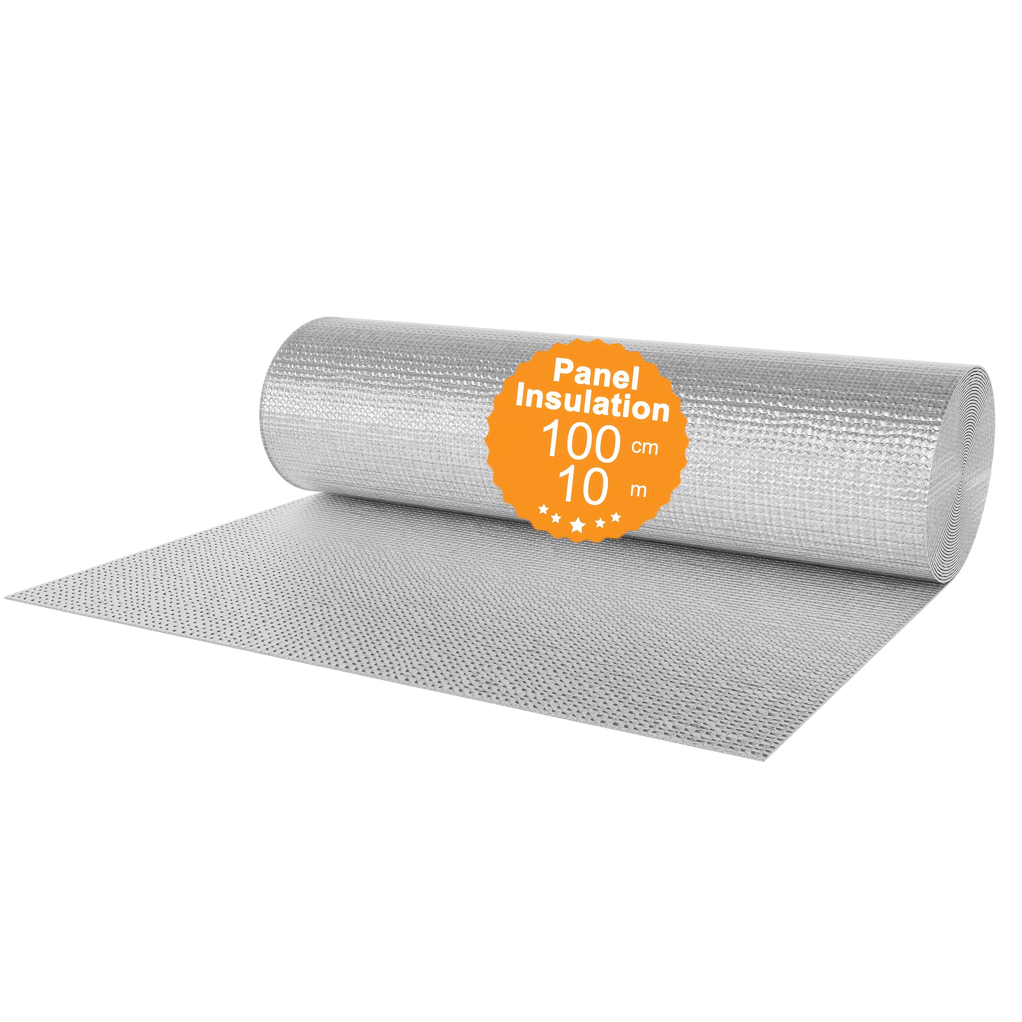 E-shop Isolierfolie, Doppelaluminium-Hausisolierung, Blasenfolie, 3-4 mm, Isolierband, Isolierfolie für Wärmedämmung, Kälteschutz für (1*10 m)