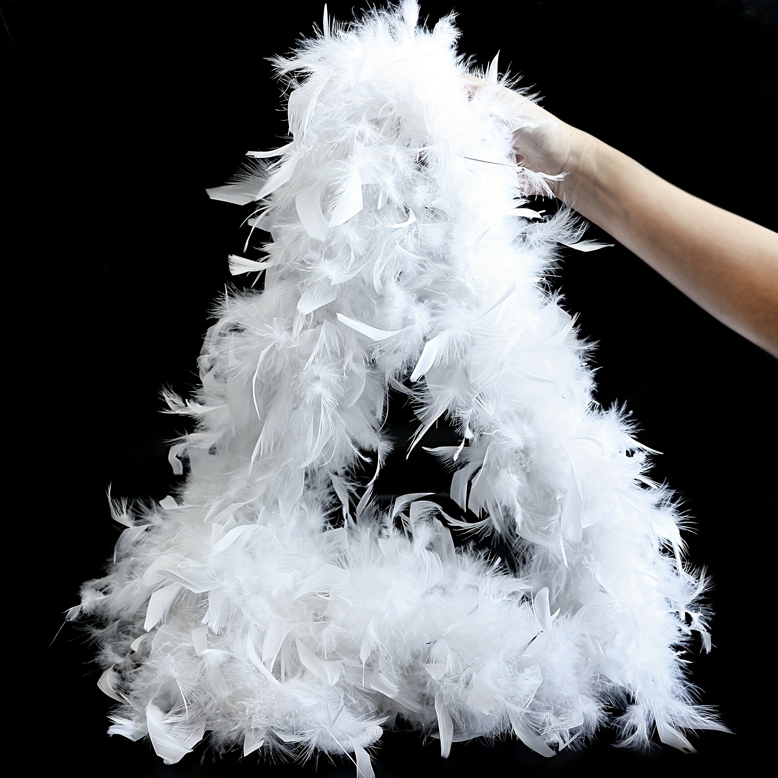 TEMU Pañuelo de Plumas Artificiales de Simulación Colorido 45G, Decoraciones para Fiestas y Festivales, Decoraciones para