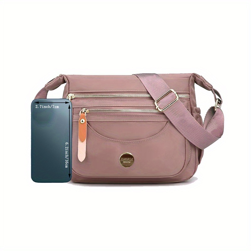Unisex Multi-Layer Shoulder Bag, Versatile Crossbody Option