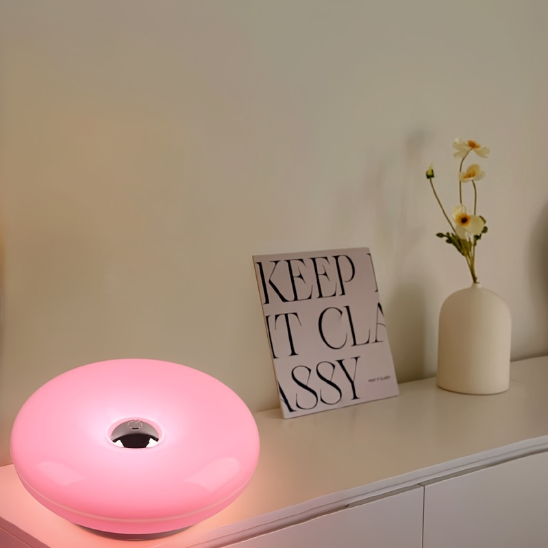 Donut Touch Lamp with 3-Color Dimmable Table Light