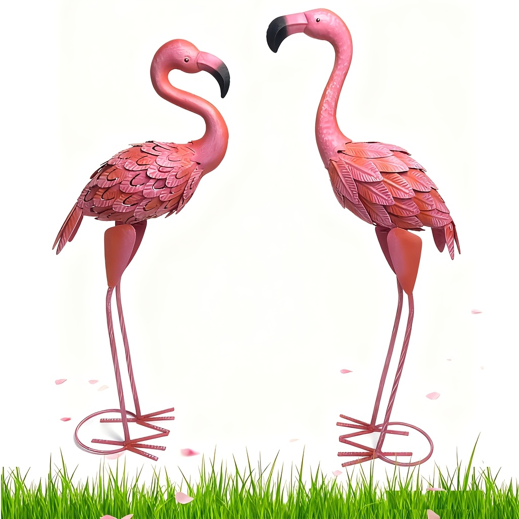 flamingo outdoor decor sold on Temu Canada