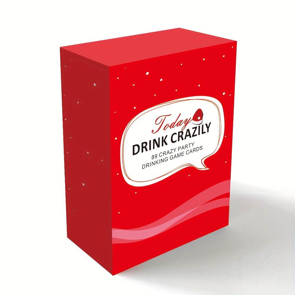 1pc drink crazy today drinking card game for adults party entertainment supplies for men and women christmas   holiday gifts     size 3 54  2 56in details 2