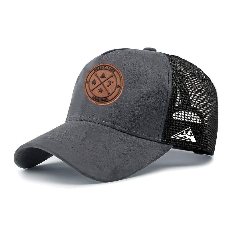 Image of 1pc, Hat Men's Baseball Cap Spring Summer Duckbill Cap Breathable Mesh Cap
