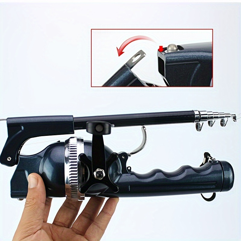 1pc portable telescopic fishing rod with line foldable pocket size outdoor fishing gear details 2
