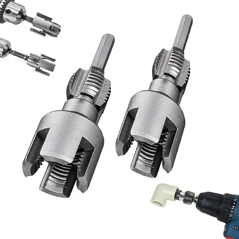 2pcs integrated internal and external pipe thread tool   thread cutting tool 1  15 3 4 dn20 pipe size re reading tool for electric drill 1 2 3 4 suitable for home decoration and   venues