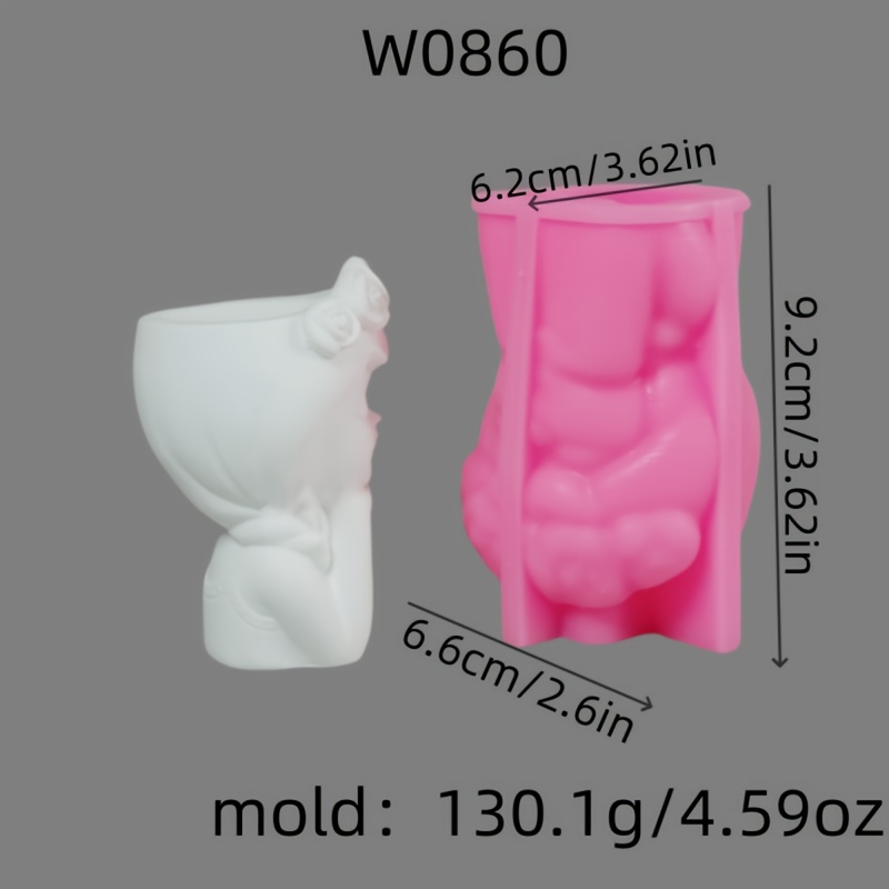 Resin Casting Molds Storage 3d Decorative Silicone Mold Candle Silicone Mold Gypsum Decorative Silicone Mold Home Decoration Epoxy Resin Mold W0860
