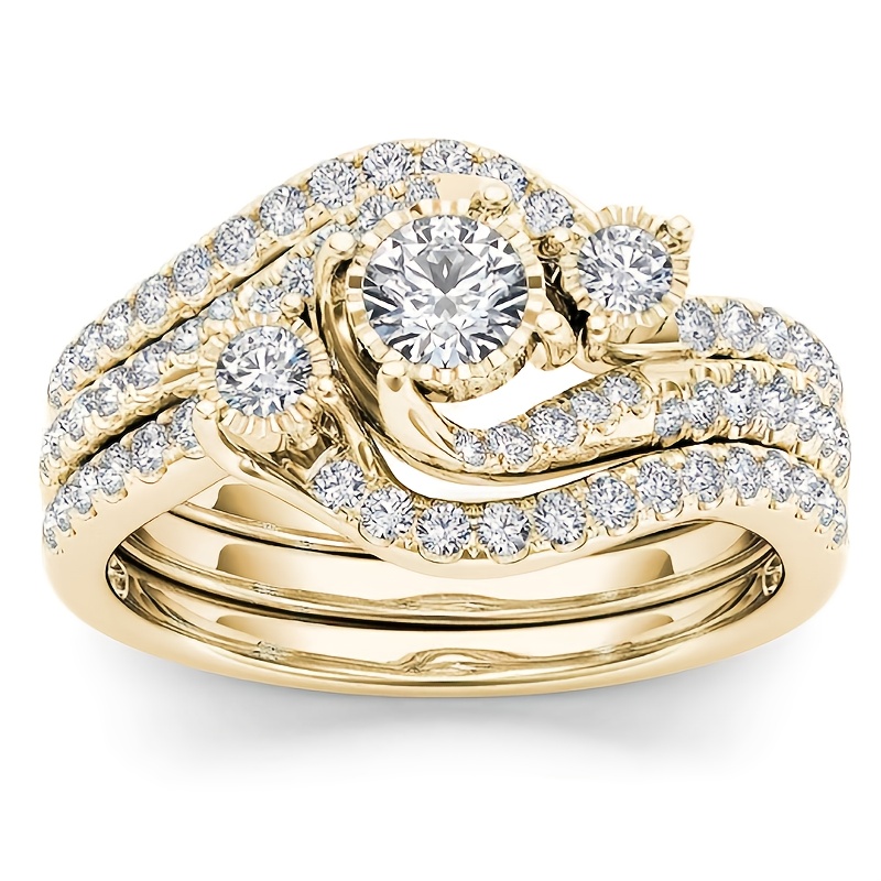 20pcs Luxury Classic Womens Multi Style Wedding Ring