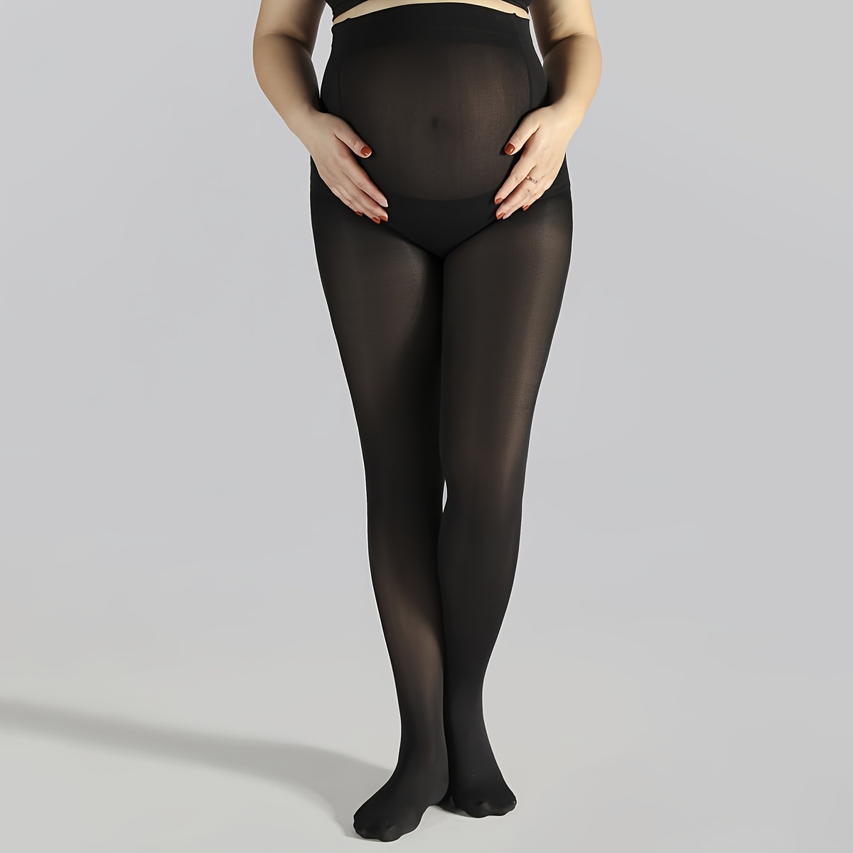 TEMU 1-Pack Collant Maternit� Taglie Forti Classici e ad Elasticit�, con Elevata Elasticit� e Antiscivolo