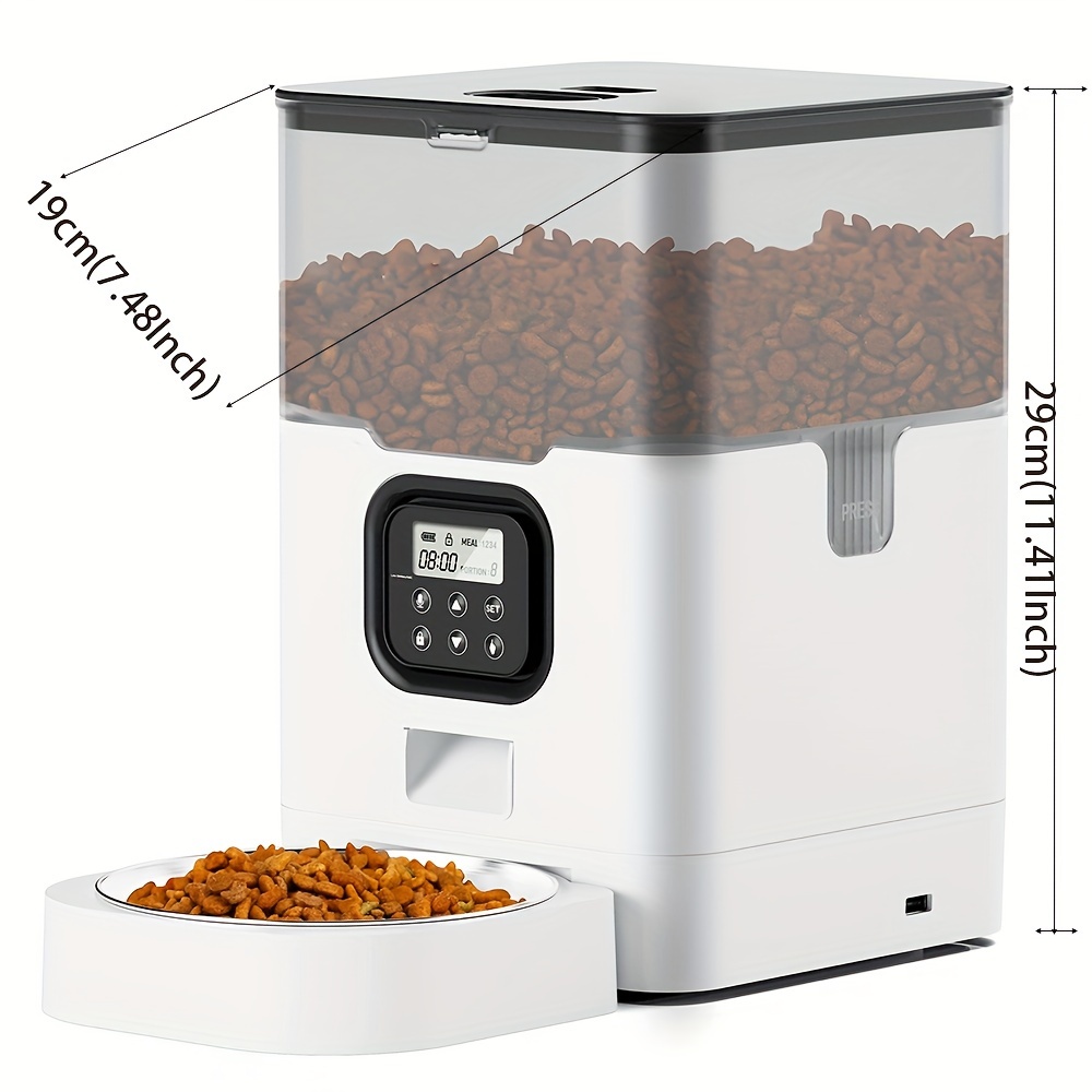 Automatic Cat Feeder Timed Pet Dry Food Dispenser Desiccant Temu