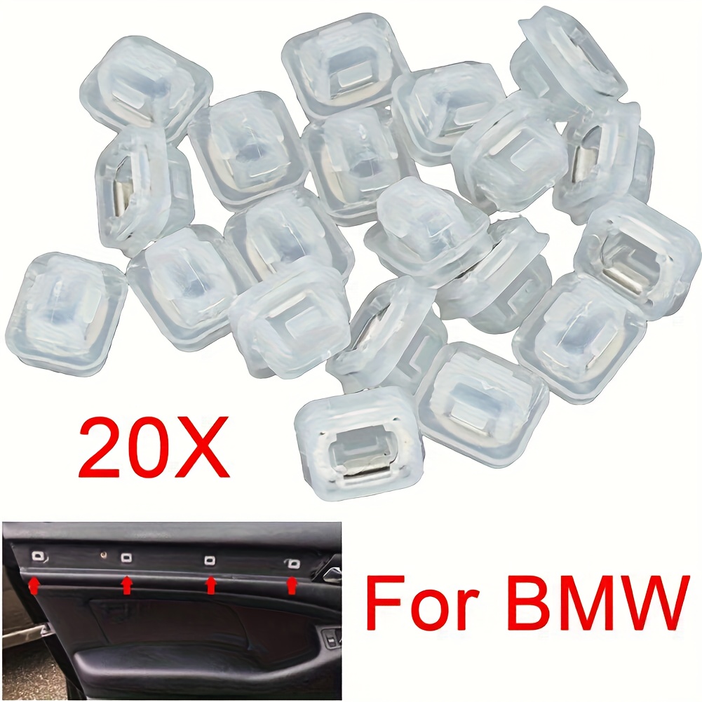 E-shop 20 Stück für BMW E38 E39 M5 E60 Autotür-Innenraum-Armaturenbrett-Zierleisten-Clips, Auto-Halterungs-Ösen