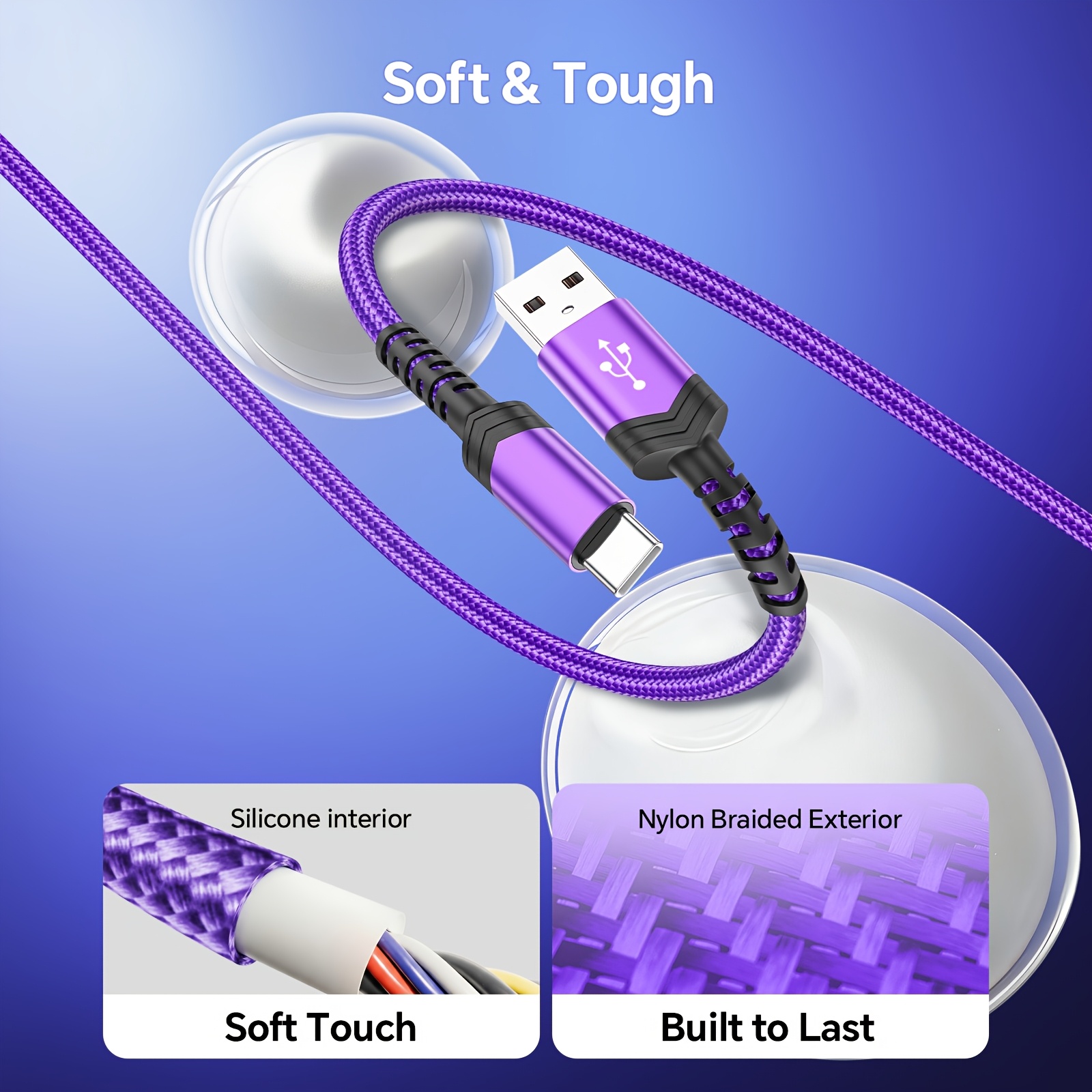 Fast Charging USB to Type-C Cable, High-Speed Data Sync, for... product image 7
