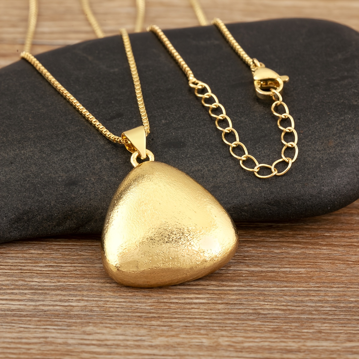 Women's 18K Plated Copper Minimalist Pendant Necklace