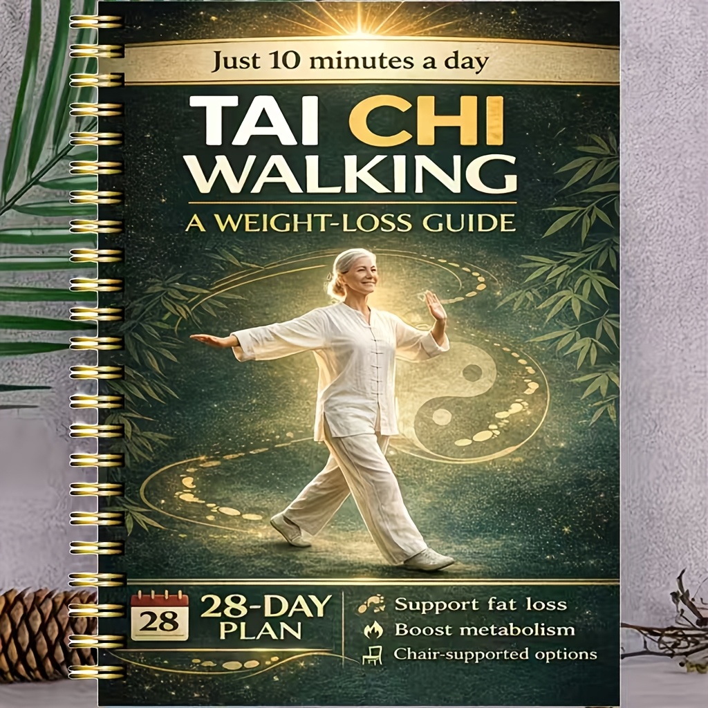Tai Chi Walking Weight Loss Method: A 28-Day Gradual Plan Suitable for Seniors (Gentle Daily Walking/Joint-Friendly/Low-Impact Exercise/Chair-Assisted Walking/Indoor And Outdoor Options) | Improves Balance And Stability