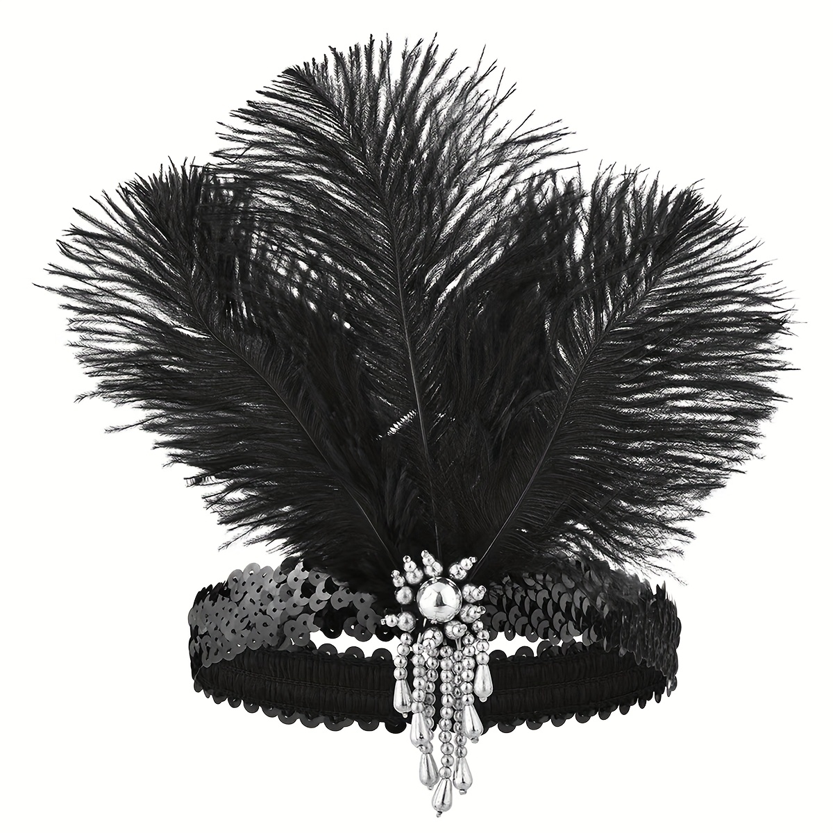 1pc 1920s Masquerade Concert Party Vintage Headpiece, Suitable For Photography, Halloween Performances, Christmas Parties, Vintage Elegant Women's Headwear