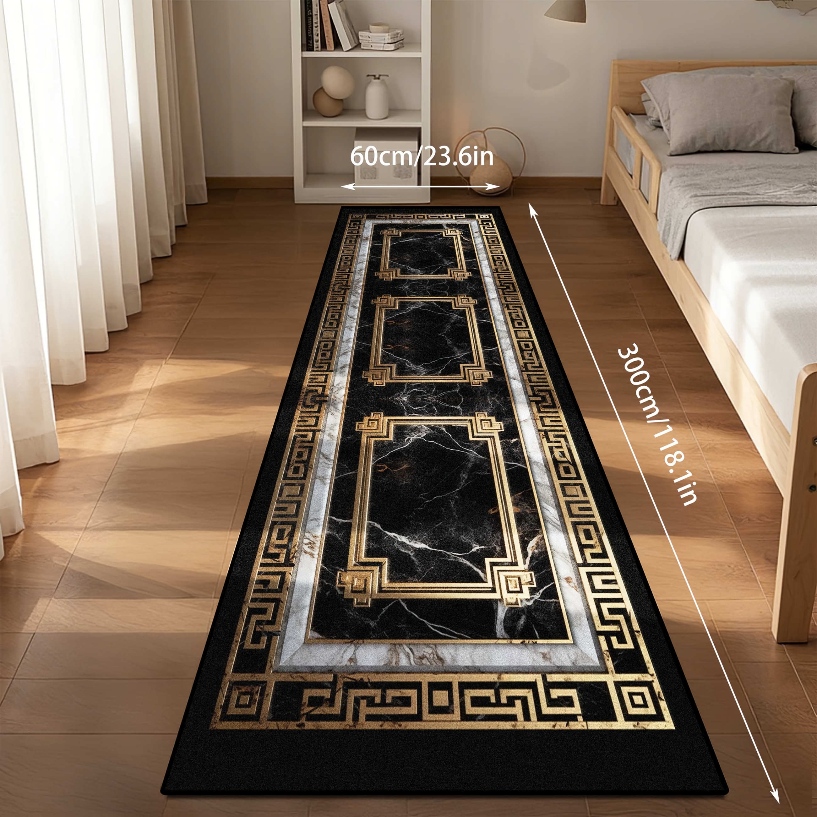 TEMU [Goldener Samt] ., Modernes Kunst Design Leichter Luxus Ästhetischer Spezialteppich, Modischer Exquisiter Charmanter Luxuriöser High-End