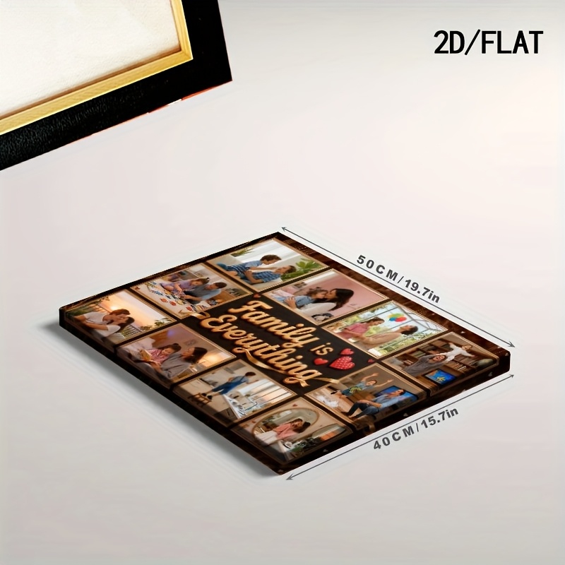 TEMU 2d Flat, 2d Flat Products Custom Family Portrait, Family Warmth! Preserve Life's Moments / , Decor, For Family Keepsakes & Birthday Gifts, Click