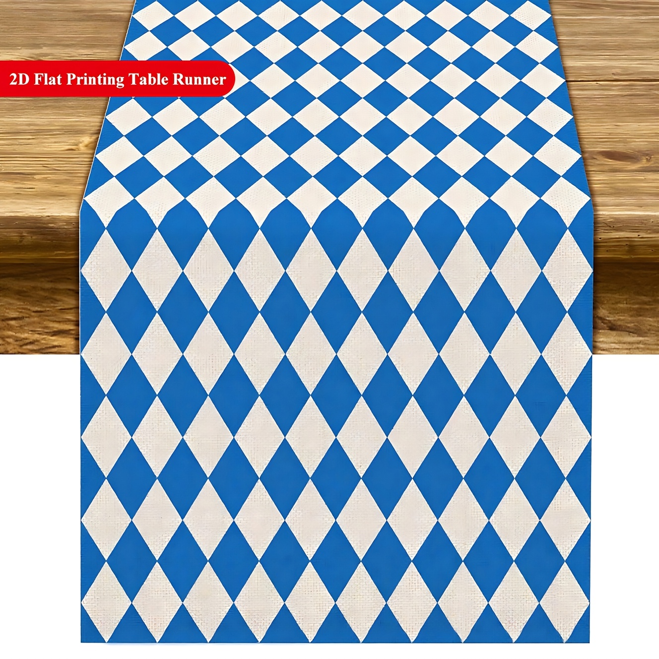 1pc Oktoberfest Table Runner, German Beer Party Indoor/outdoor Dining Table Decoration, Suitable For Home Kitchen And Dining Room In All