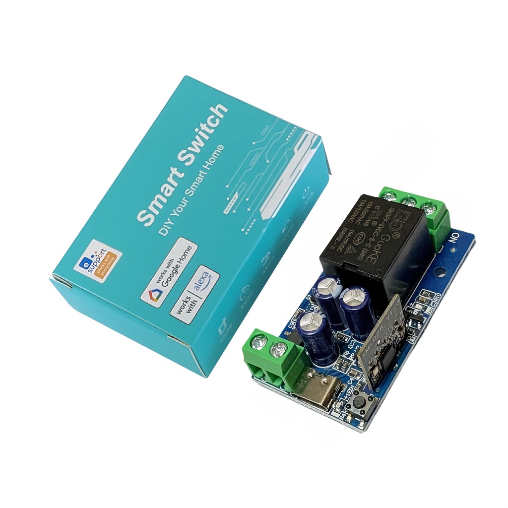 1ch   wifi switch unidirectional module 10a relay controller for  7 48v and ac 0 250v designed for smart life applications jog self locking relay module compatible with garage door operation