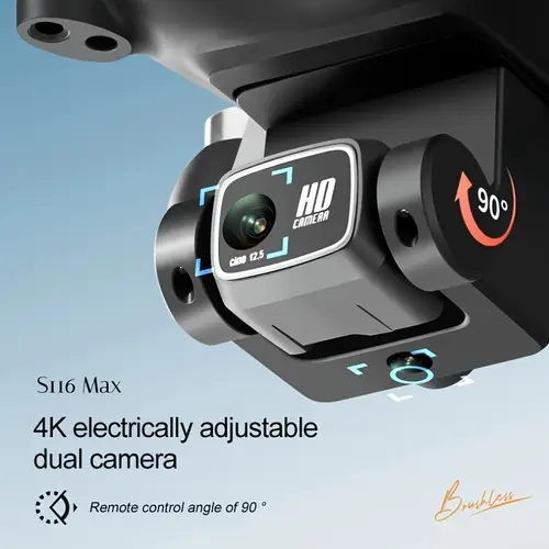 s116 max powerful brushless motor long with foldable aerial photography perfect gift for beginners