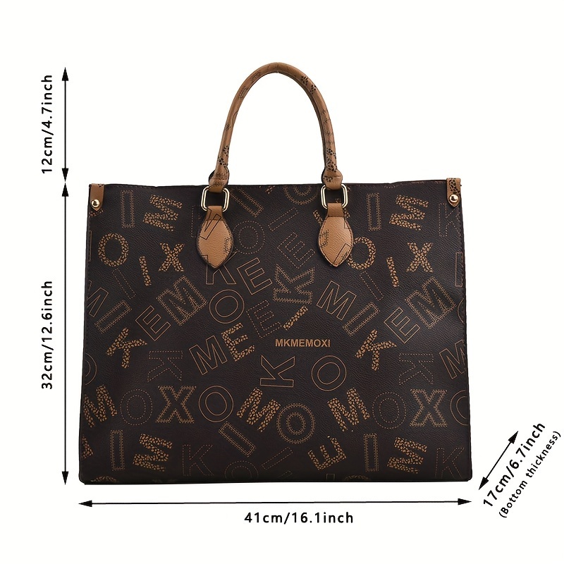 womens fashion tote bag 2024 pu leather large capacity shoulder handbag with zipper closure polyester lined work commuter tote without edge paint includes no accessories details 2
